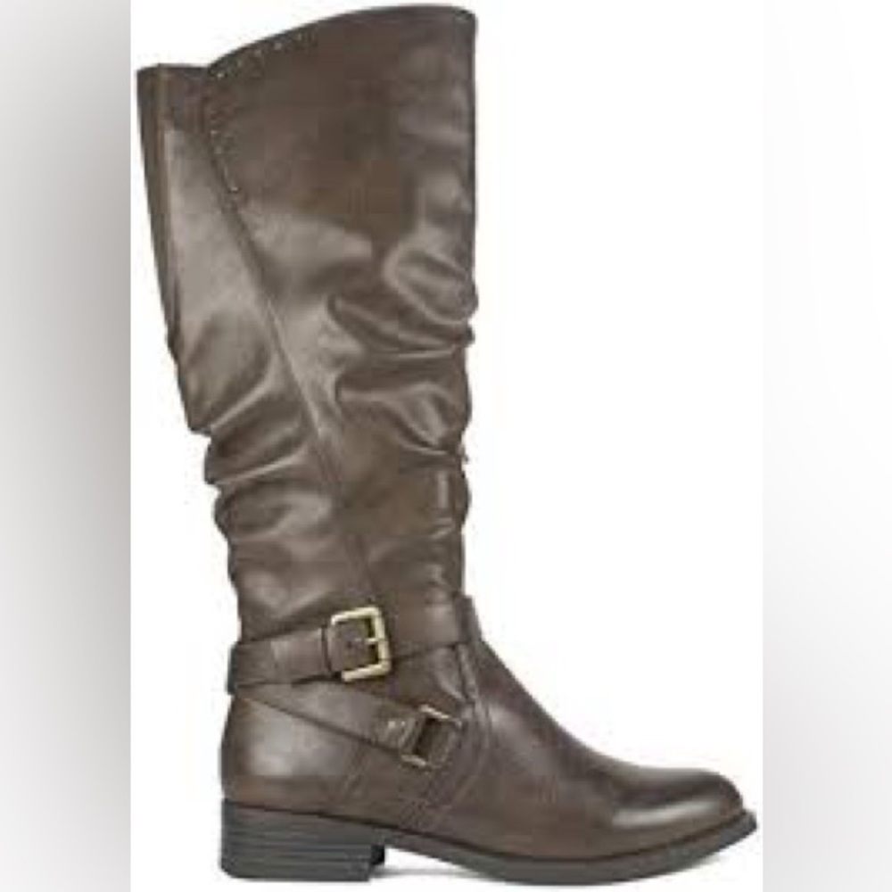 White Mountain Brown Liona Knee High Riding Boot Size 10M